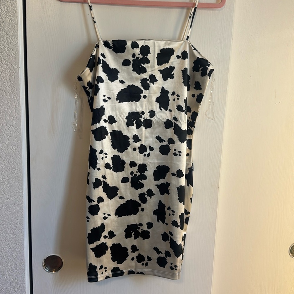 Print mini dress